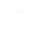 holos Cycling logo with a mountain bike, laurel wreath, and the words "Bespoke Experiences"